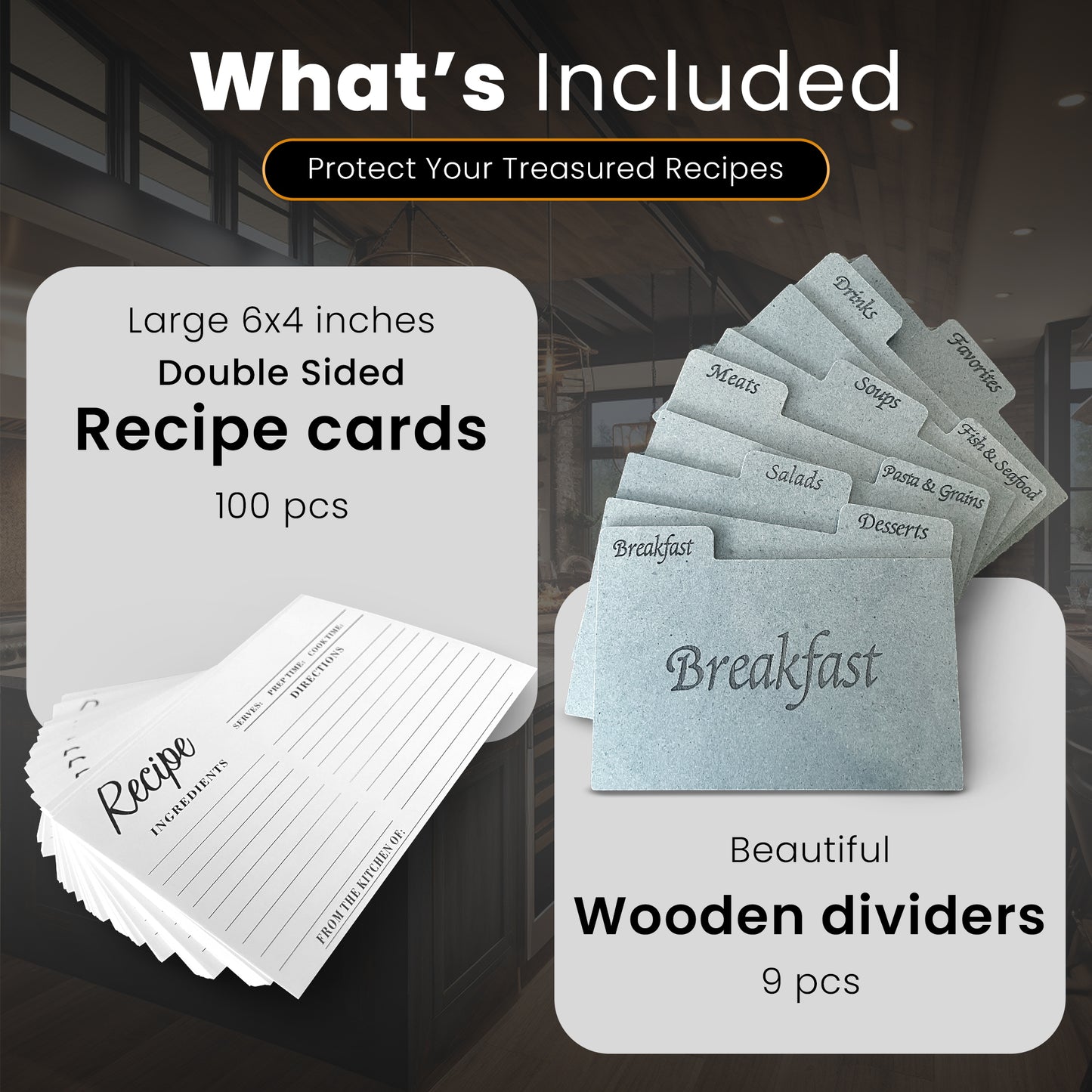 Albino Monkey Blue Recipe Box – Elegant Storage for Your Favorite Family Recipes