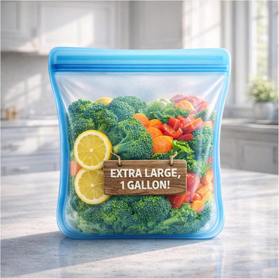 XXL Silicone Gallon Bag, Blue gift idea