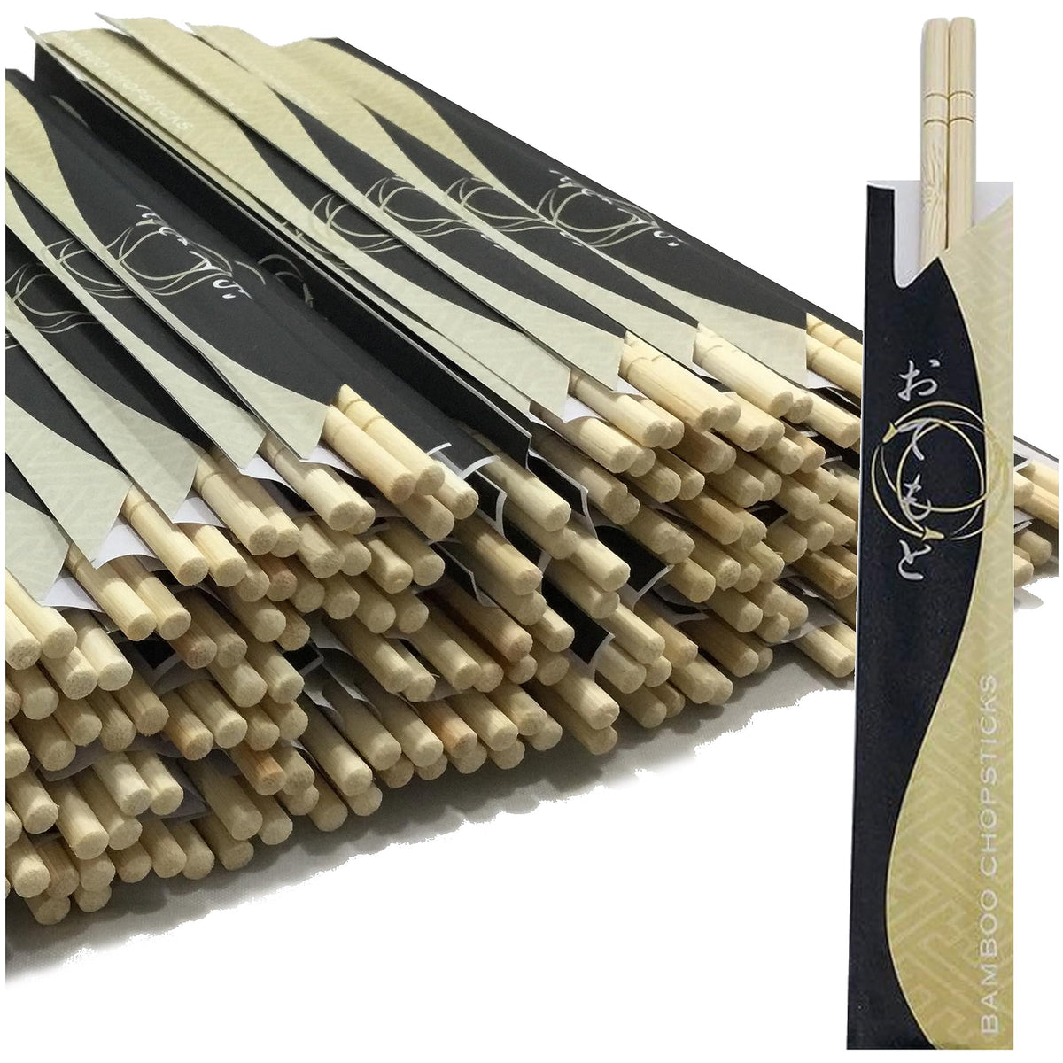Individually Wrapped Bamboo Chopsticks Bulk 200ct - image 1
