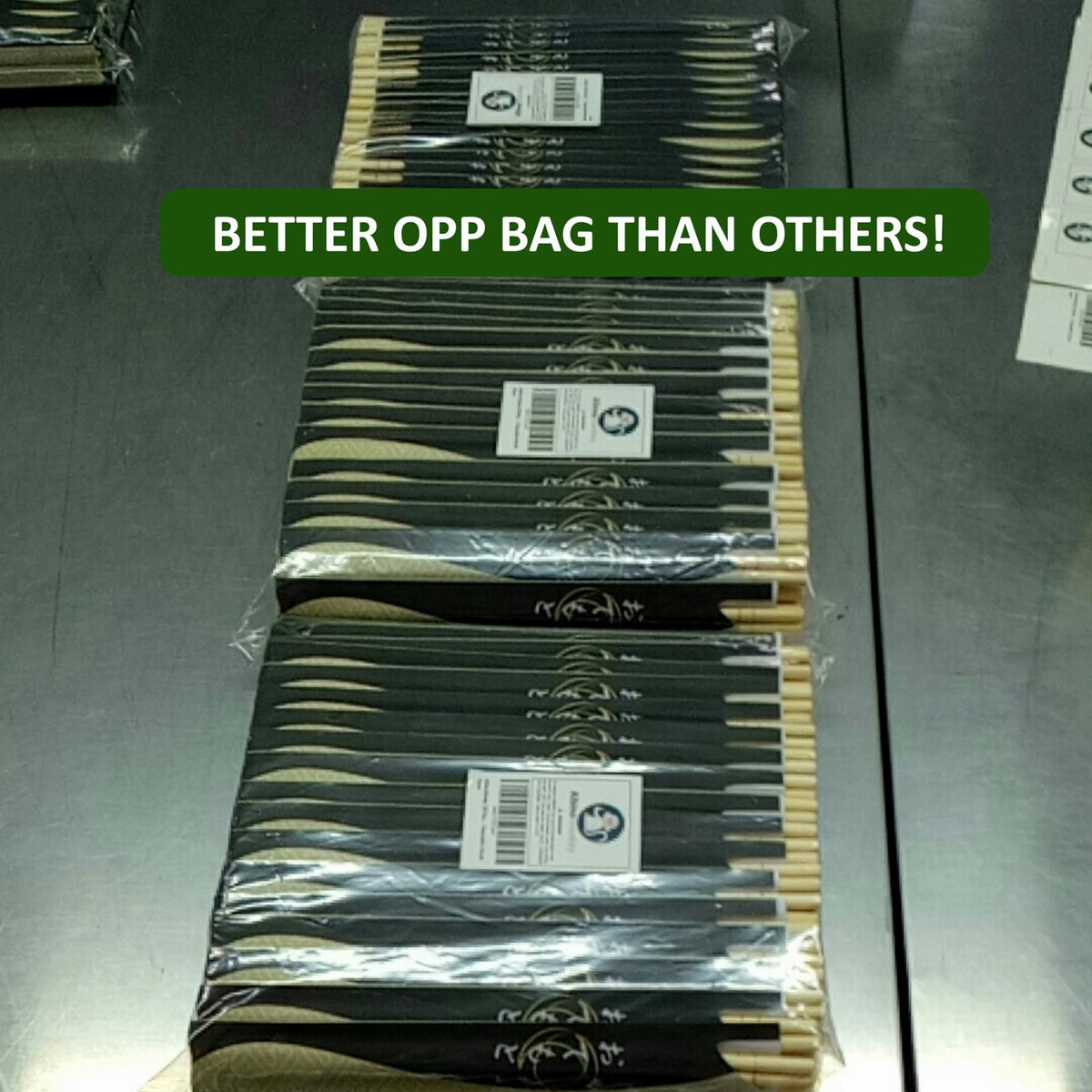 Individually Wrapped Bamboo Chopsticks Bulk 200ct - image 2