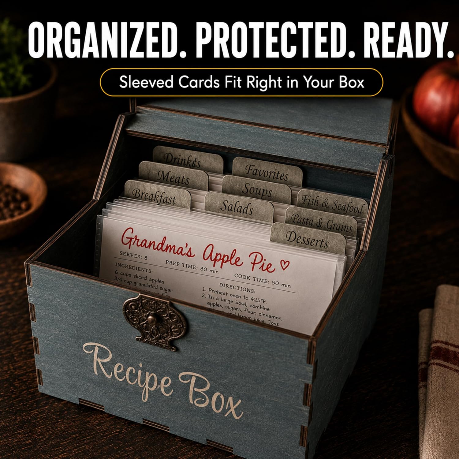 What is included: 100 clear 4x6 sleeves, cards and box not included