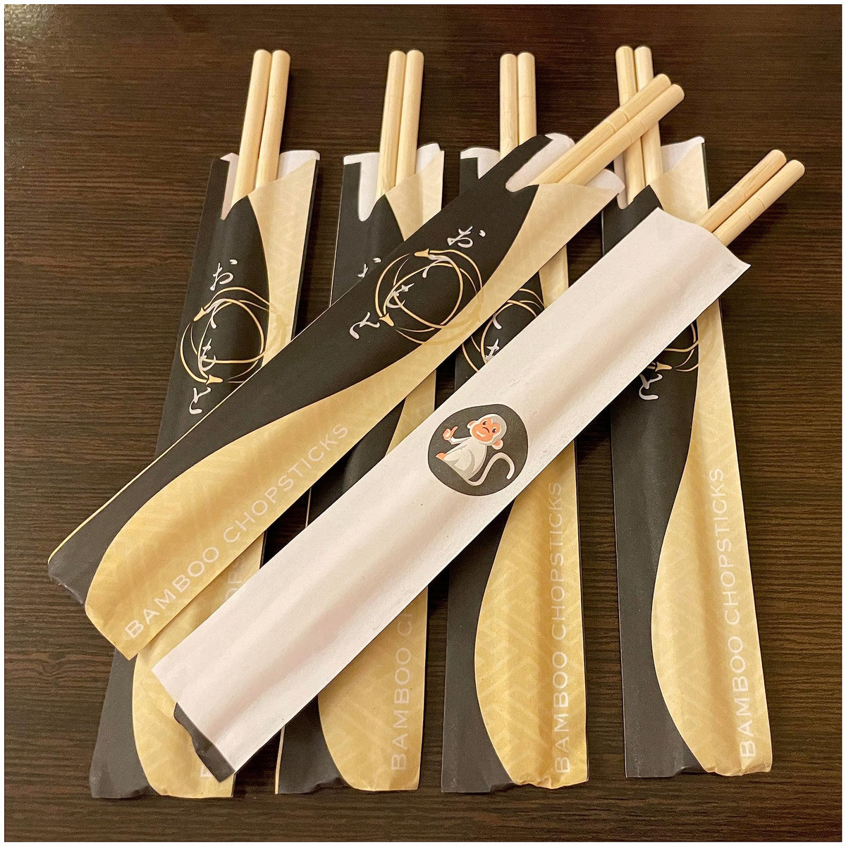 Individually Wrapped Bamboo Chopsticks Bulk 200ct - image 9