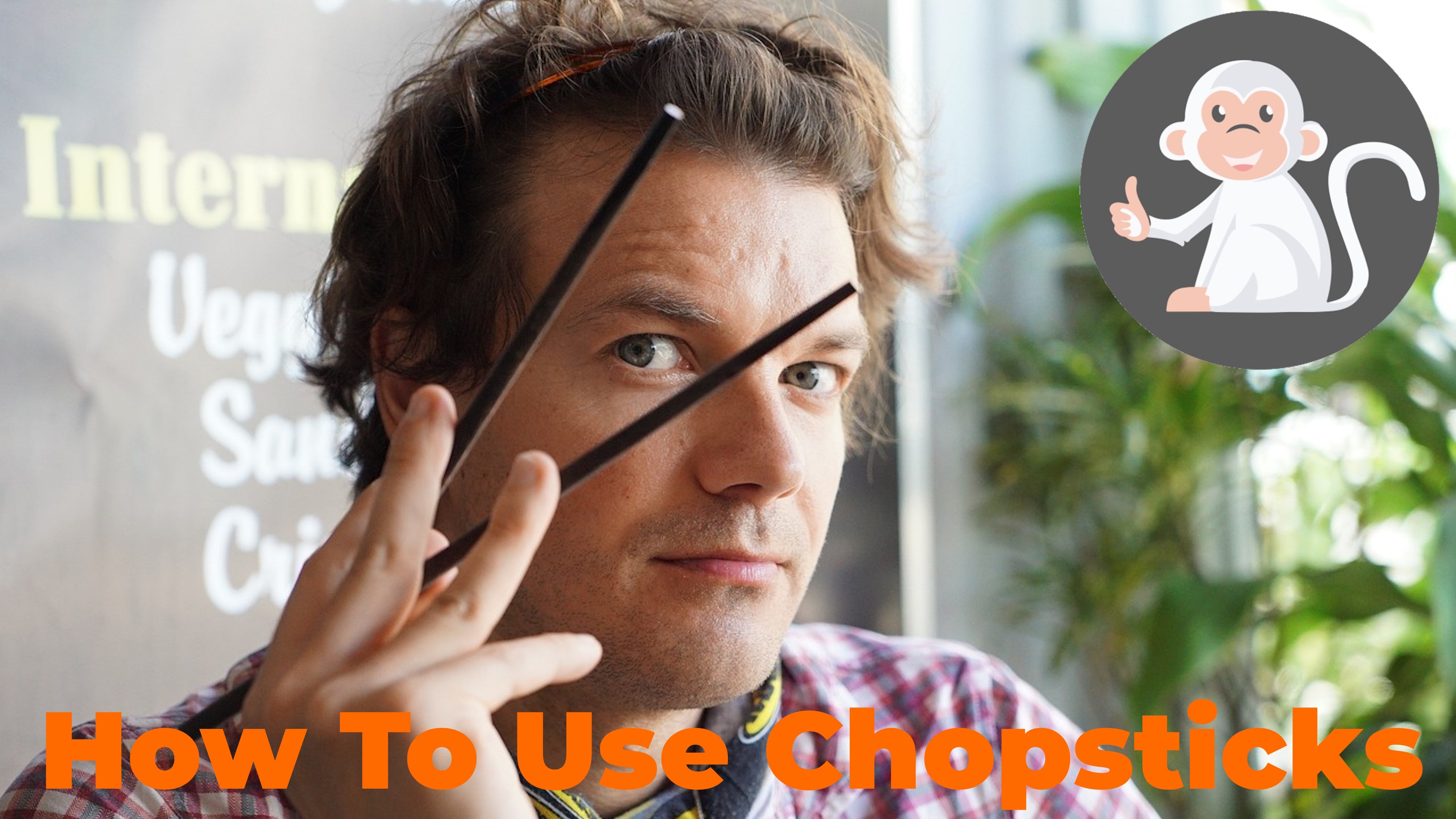 Load video: How To Use Chopsticks - Albino Monkey Chopsticks